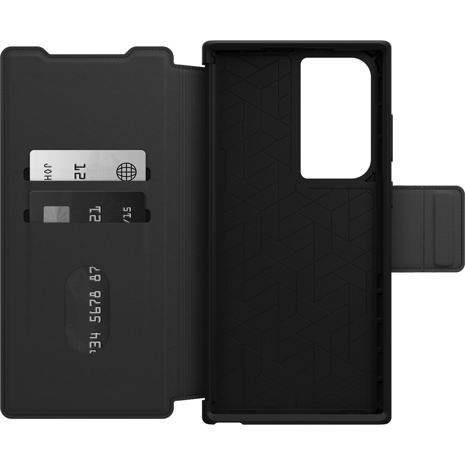 OtterBox Strada Leather Folio Case for Samsung Galaxy S23 Ultra 5G (6.8') - DROP+ Military Grade Protection, Card Slot, Wireless Charging Compatible
