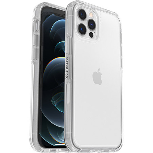 OtterBox Symmetry Clear Case for Apple iPhone 12 / iPhone 12 Pro - Slim, DROP+ 3X Military Grade Protection, Raised Edges, Wireless & MagSafe Compatible