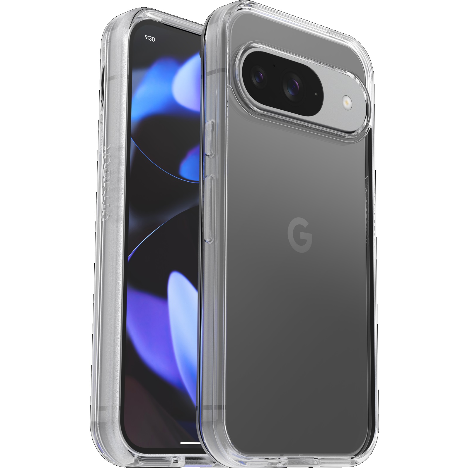 OtterBox Symmetry Clear Case for Google Pixel 9 & Pixel 9 Pro 6.3" - DROP+ Military Standard Protection, Reinforced Corners, Raised Edges, Eco-Friendly