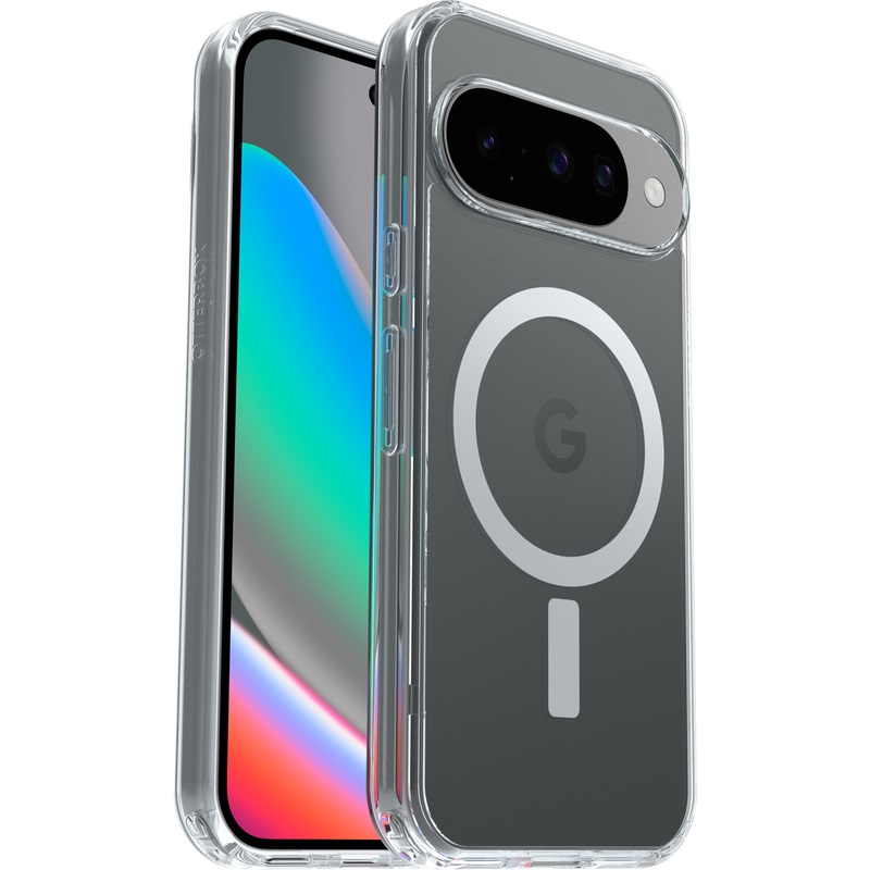OtterBox Symmetry Clear Magnets Case for Google Pixel 10 Pro XL – Ultra Slim, Military Drop Tested, Built-in Pixelsnap Magnets, 15W Wireless Fast Charge Compatible