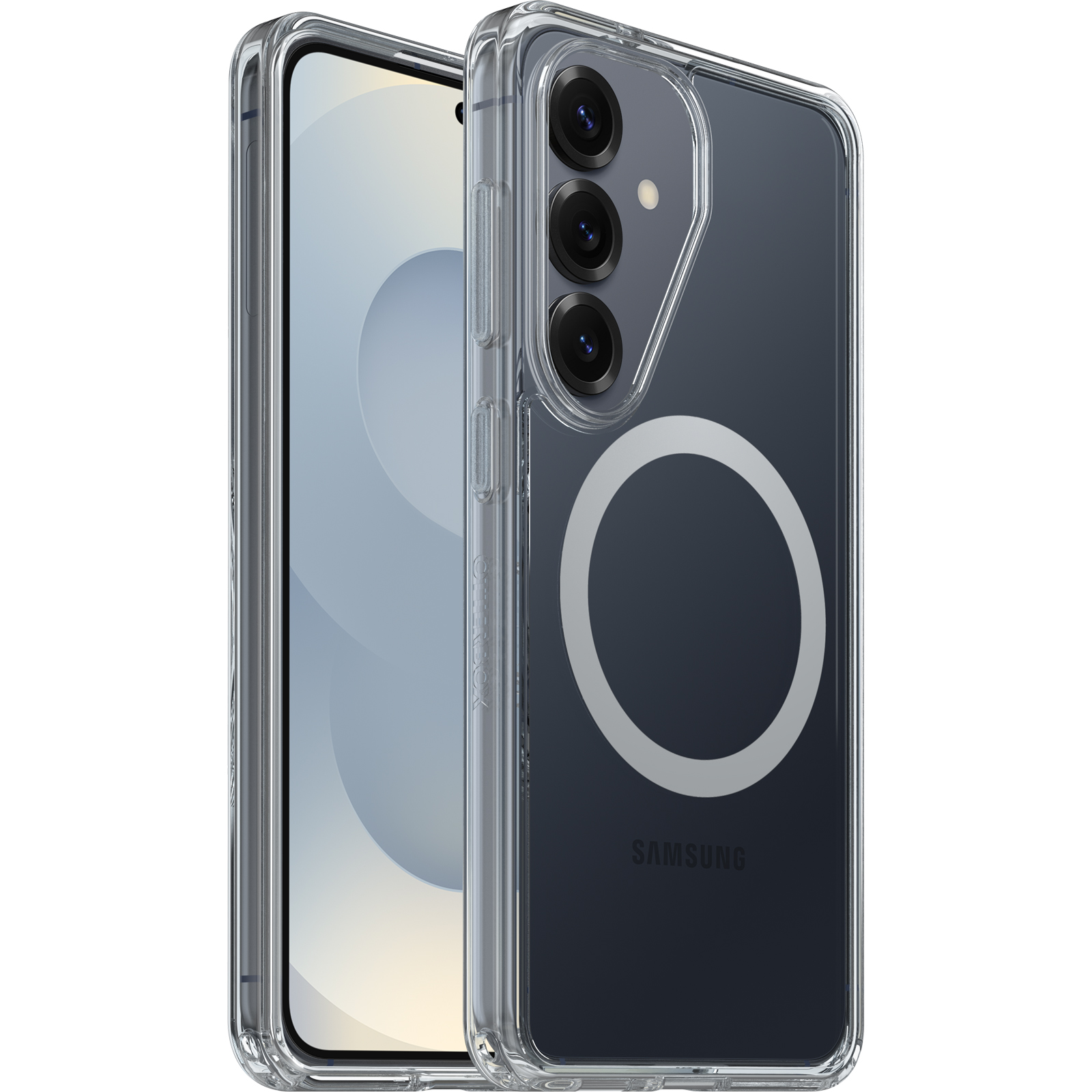 OtterBox Symmetry Clear Magnets Case for Samsung Galaxy S26 5G 6.3" - Drop+ Military Grade Protection with Magnetic Anchors & Raised Edges