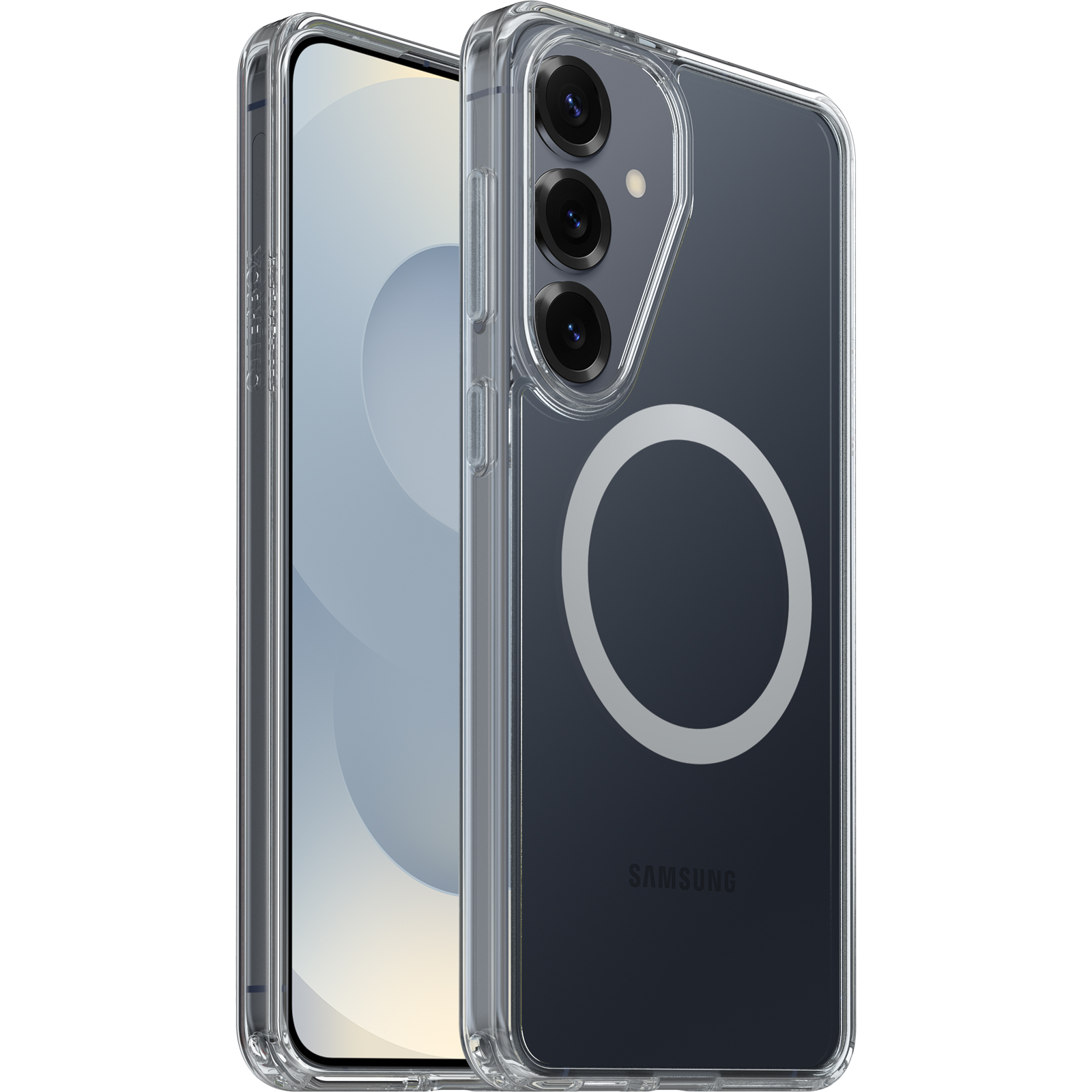 OtterBox Symmetry Clear Magnets Case for Samsung Galaxy S26+ 5G (6.7") - DROP+ Military Grade, Wireless Charging, Raised Edges, 7-Year Warranty