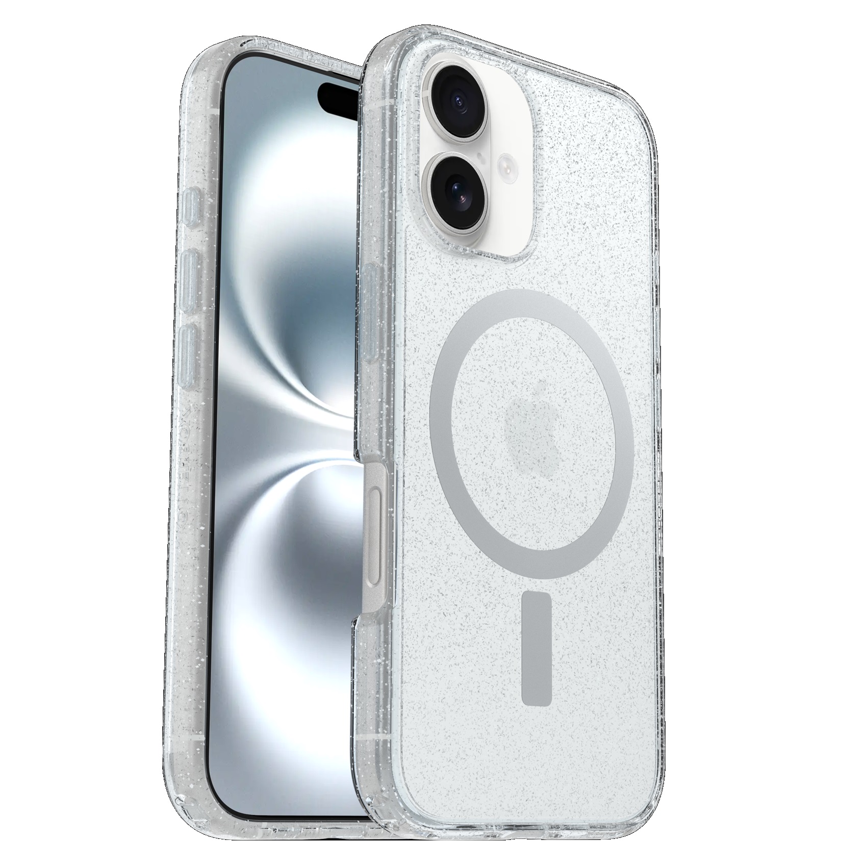 OtterBox Symmetry Clear MagSafe Case for Apple iPhone 16 Plus (6.7") - Antimicrobial, Drop+ Military Standard, Stardust, 7-Year Warranty