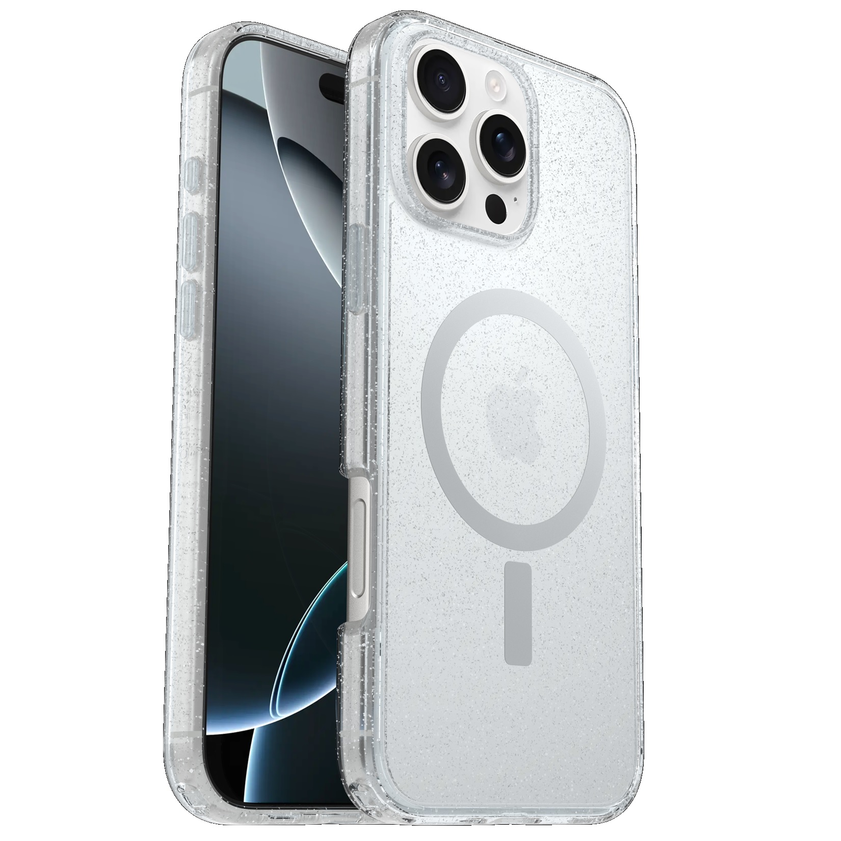 OtterBox Symmetry Clear MagSafe Case for Apple iPhone 16 Pro Max (6.9") Stardust - Slim, Antimicrobial, DROP+ Military Grade Protection, 7-Year Warranty