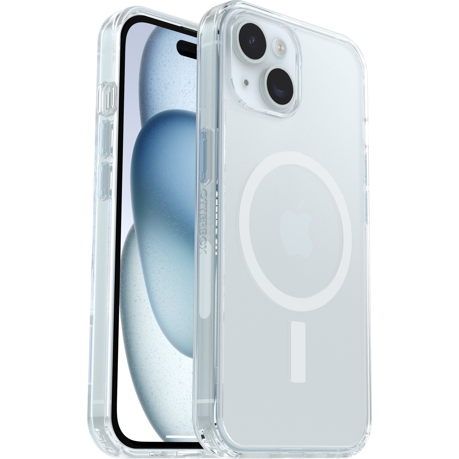 OtterBox Symmetry Clear MagSafe Case for iPhone 16e, 15, 14, 13 (6.1") – Slim, Durable, Antimicrobial Protection with 7-Year Warranty