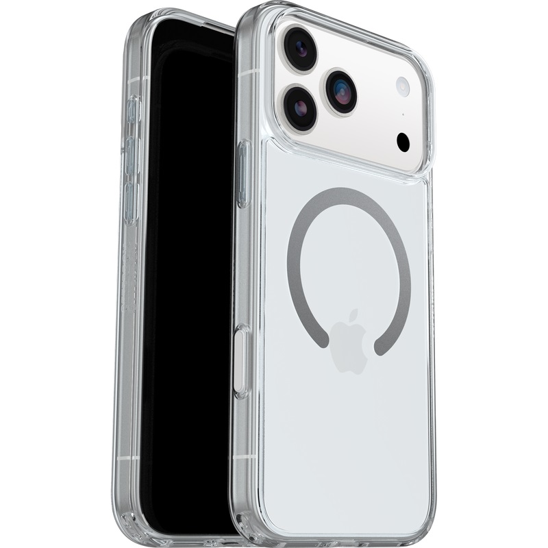 OtterBox Symmetry Clear MagSafe Case for iPhone 17 Pro Max (6.9") – Military Grade DROP+ Protection, Raised Edges, Camera Control Button, Recycled Content