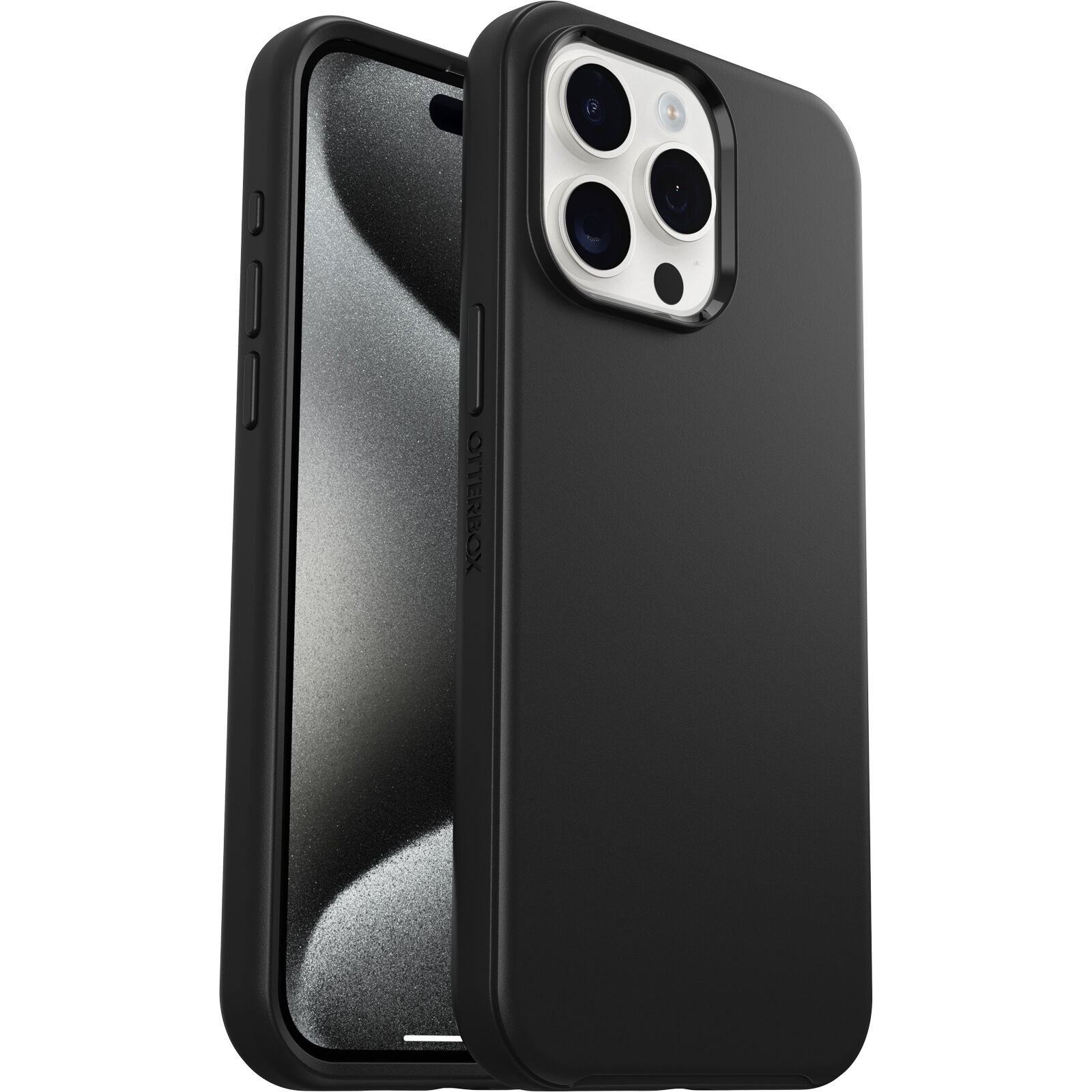 OtterBox Symmetry+ MagSafe Case for Apple iPhone 15 Pro Max (6.7") Black - DROP+ 3X Military Standard, Antimicrobial, 7-Year Warranty