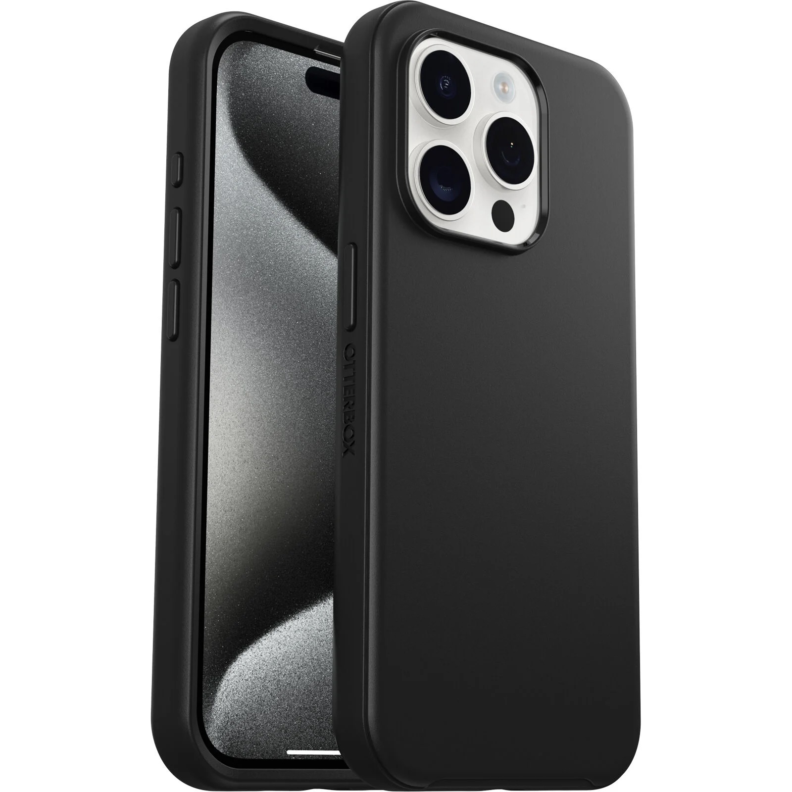 OtterBox Symmetry+ MagSafe Case for iPhone 15 Pro 6.1" Black, DROP+ Protection, Antimicrobial, 7-Year Warranty