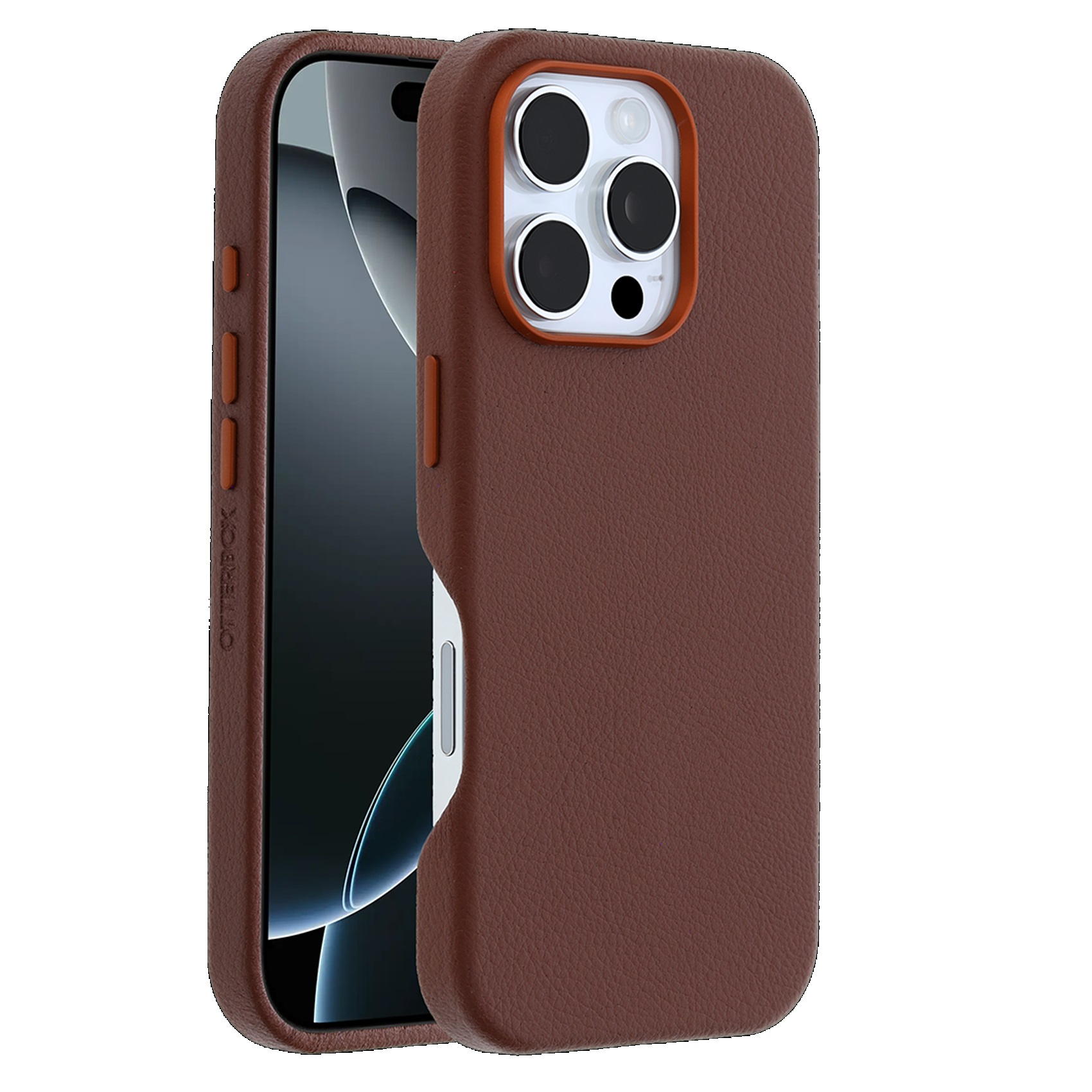 OtterBox Symmetry MagSafe Case for iPhone 16 Pro Max (6.9") Brown Cactus Leather DROP+ Military Grade Protection