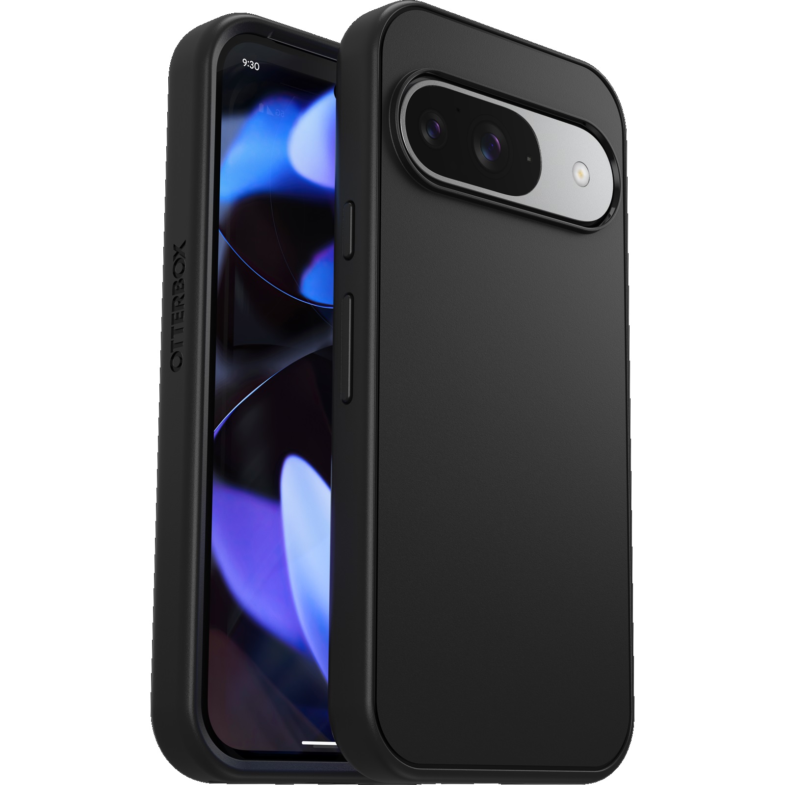 OtterBox Symmetry Series Black Case for Google Pixel 9/Pixel 9 Pro (6.3") - DROP+ Military Grade Protection, Reinforced Corners, Recycled Materials