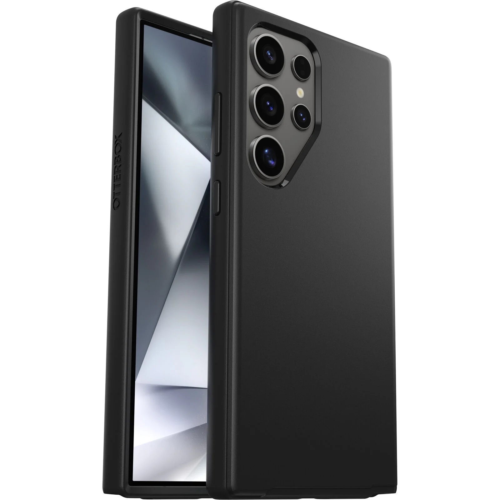 OtterBox Symmetry Series Black Case for Samsung Galaxy S24 Ultra 5G (6.8") - DROP+ Military Standard Protection, Ultra-Sleek Slim Design, 7 Years Warranty