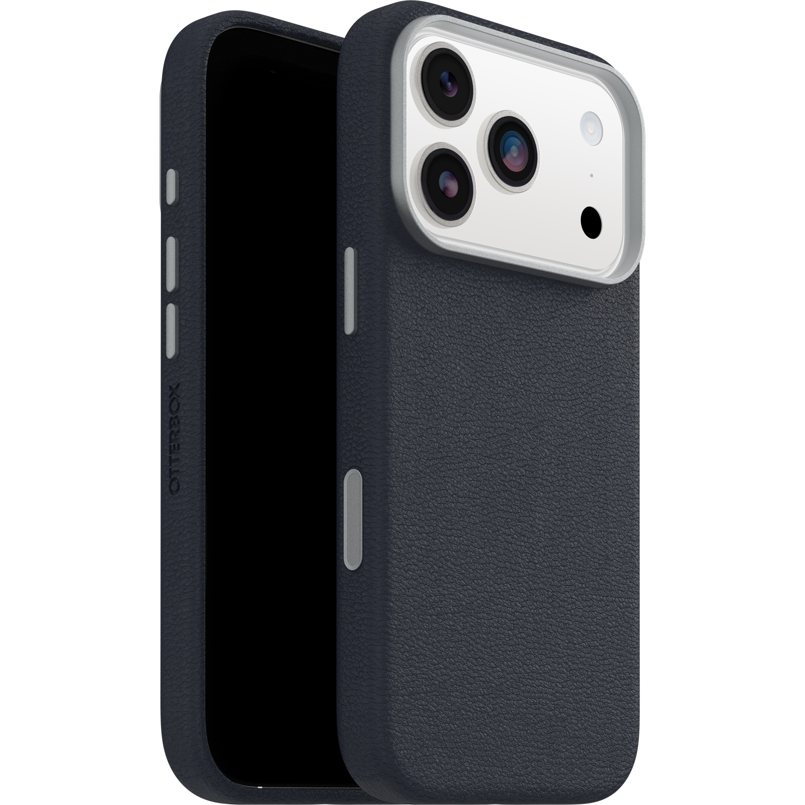 OtterBox Symmetry Series Cactus Leather MagSafe iPhone 17 Pro Case Blue Sentiment - Military Grade Drop Protection & Camera Control
