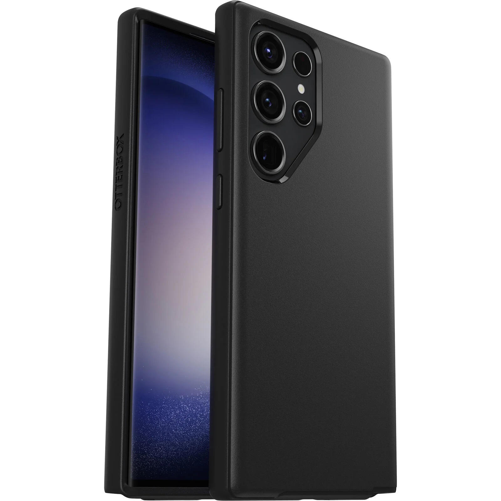 OtterBox Symmetry Series Protective Case for Samsung Galaxy S23 Ultra 5G (6.8") - Black, Antimicrobial, DROP+ Military Grade, Raised Edges