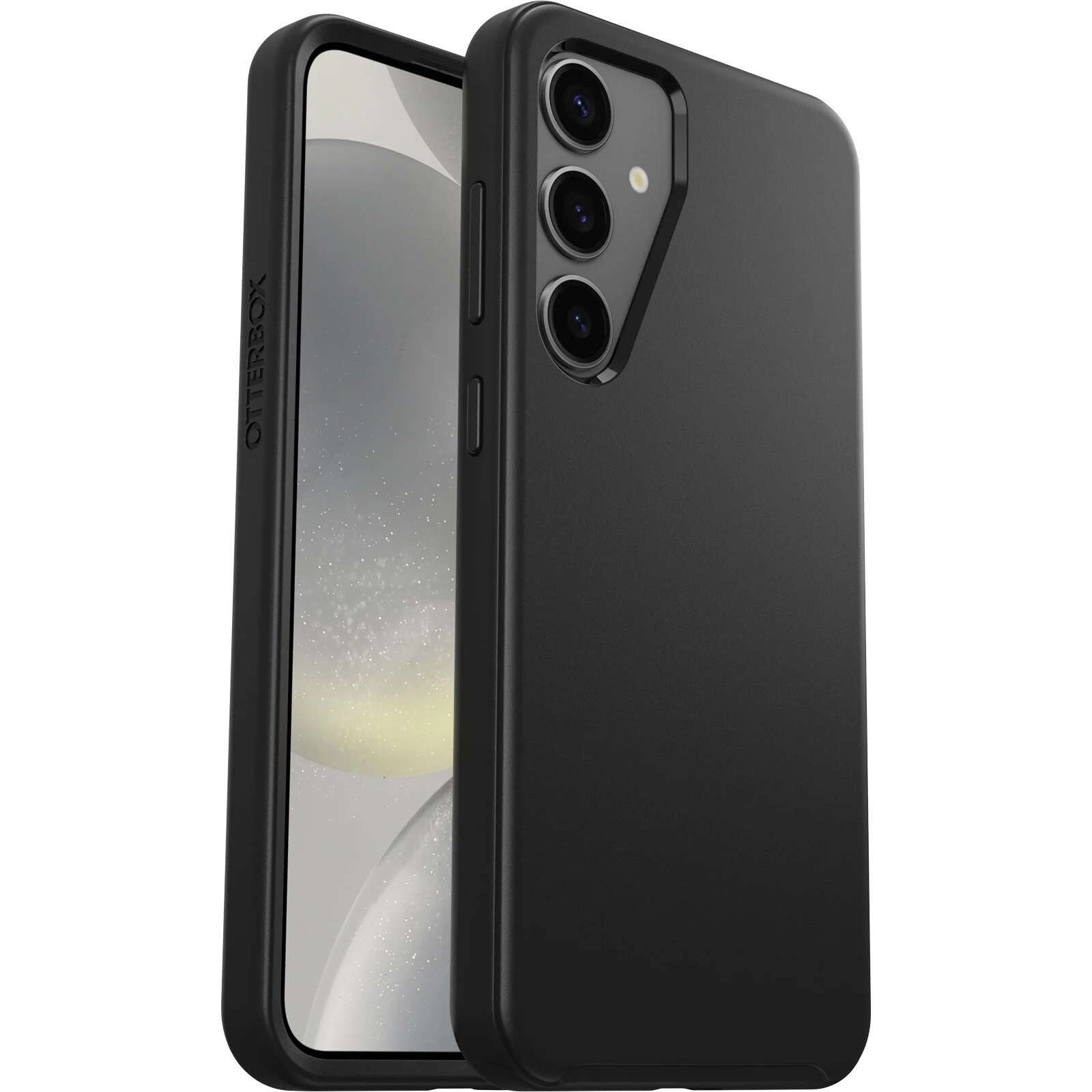 OtterBox Symmetry Series Slim Protective Case for Samsung Galaxy S24+ 5G - Black, DROP+ Military Standard, Reinforced Corners
