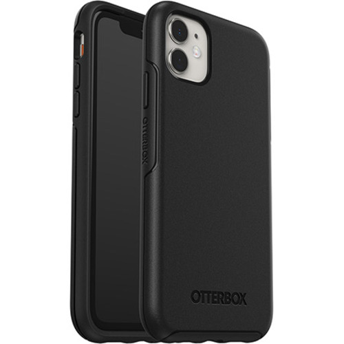 OtterBox Symmetry Series Ultra-Slim Black Case for Apple iPhone 11 - DROP+ Military Grade Protection, Raised Edges, Durable Synthetic Rubber & Polycarbonate