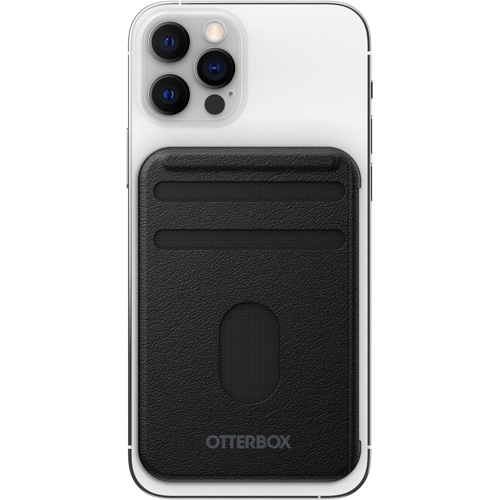 OtterBox Wallet for MagSafe - Shadow Black, Durable Synthetic Leather, Strong Magnetic Alignment, Detachable, Fits iPhone MagSafe & OtterBox MagSafe Cases