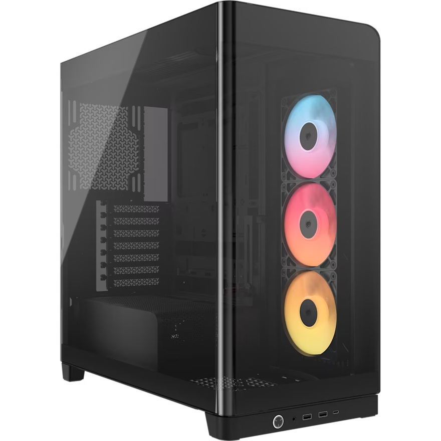 Corsair FRAME 4500X RS-R ARGB Panoramic Glass Mid-Tower PC Case - E-ATX, 460mm GPU, 185mm CPU Cooler, USB-C, Dual 360mm Radiator Support