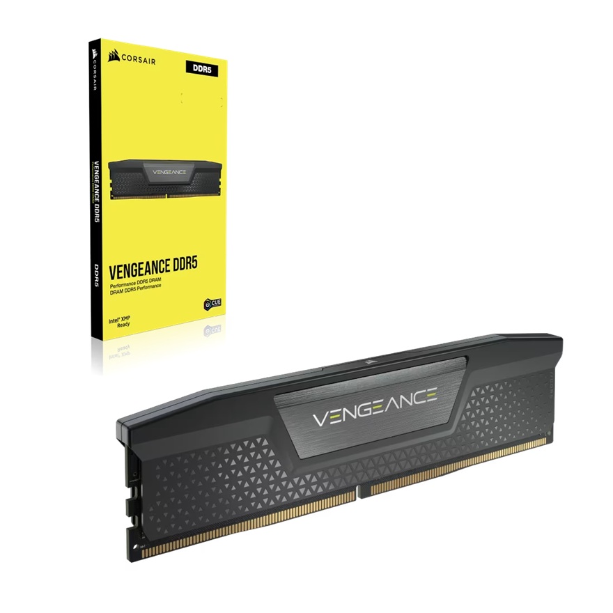 CORSAIR VENGEANCE 32GB (2x16GB) DDR5-6000 MT/s CL38 High-Performance Memory Kit with XMP 3.0 – Black