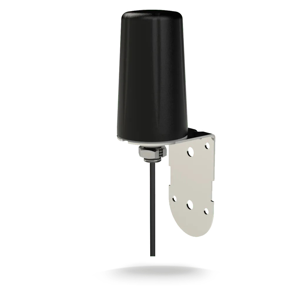 Panorama B4BE-6-60 Bracket Mount 4G/5G LTE Antenna 617-960/1710-6000MHz with 5m SMA(m) Cable, Omni-directional, Weatherproof IP66