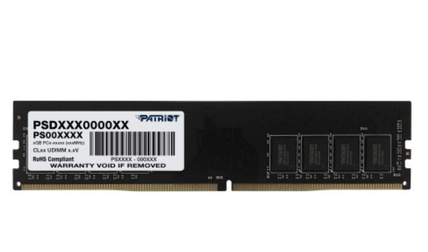 Patriot Signature Line DDR4 8GB 3200MHz CL22 1.2V Non-ECC UDIMM Desktop RAM Module PSD48G320081