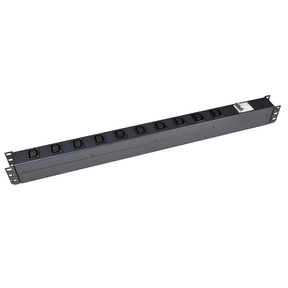 PowerShield 10 Outlet Vertical IEC PDU with IEC C14 Input, 10A, 6kA Circuit Breaker, 2m Power Cord, 0RU Rack Mount