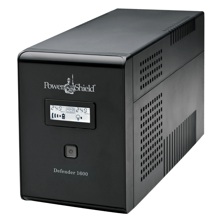 PowerShield Defender 1600VA/960W UPS with AVR, LCD Display, 6 Australian Sockets, User-Replaceable Batteries & 2-Year Warranty