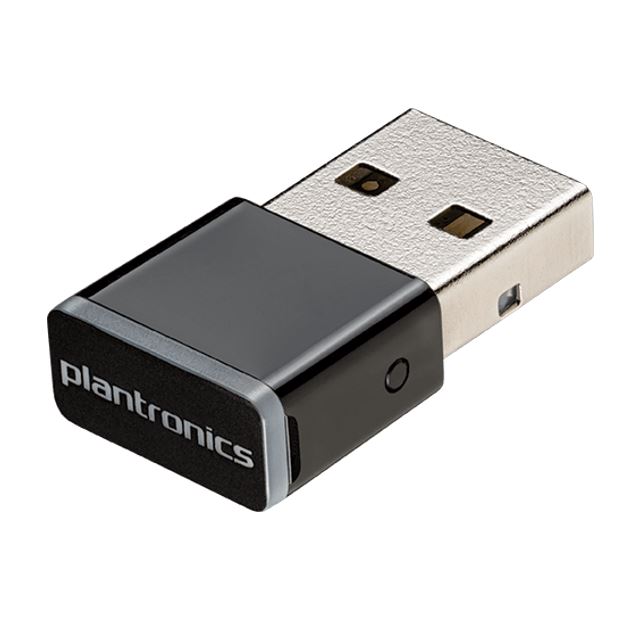 Plantronics BT600 High-Fidelity Bluetooth USB Adapter for PC & Mac - Compatible with Poly Headsets, USB-A Dongle with LED Indicators