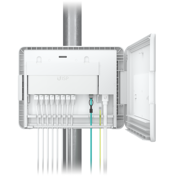 Ubiquiti UISP Box Outdoor Weatherproof Enclosure for UISP-R & UISP-S Routers and Switches, IPX6 Water Resistant, Pole/Wall Mountable, UV-Stabilized Polycarbonate