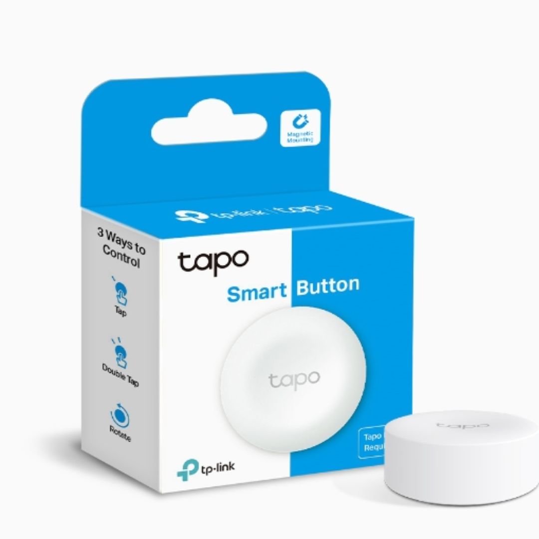 TP-Link Tapo S200B Smart Button - Wireless Smart Control with Custom Actions, One-Click Alarm & Long Battery Life