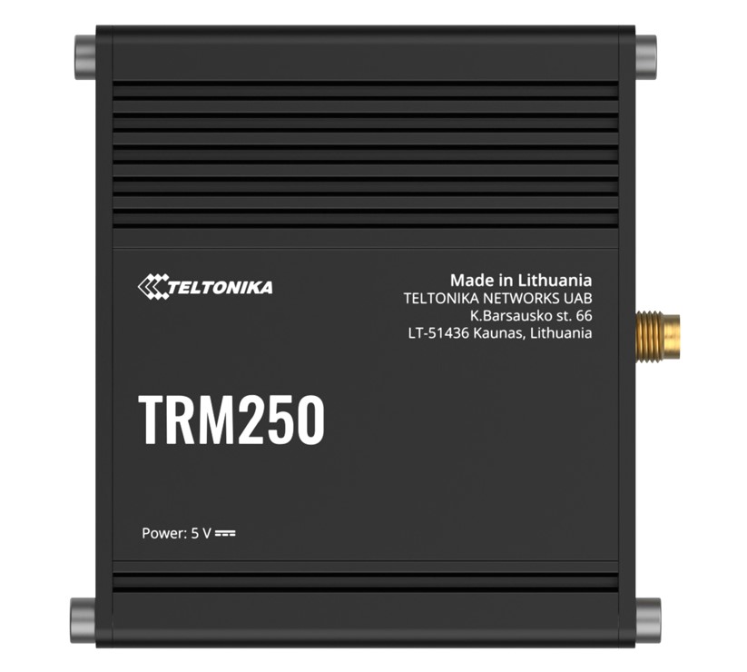 Teltonika TRM250 Industrial 4G LTE Cat M1 NB-IoT Cellular USB Modem with External SMA Antenna Connector, Rugged Aluminium Case