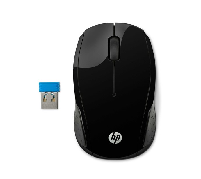HP Wireless Mouse 200 X6W31AA - 2.4 GHz Wireless USB Optical 3-Button Ambidextrous Mouse with 1000 DPI and Up to 12 Months Battery Life
