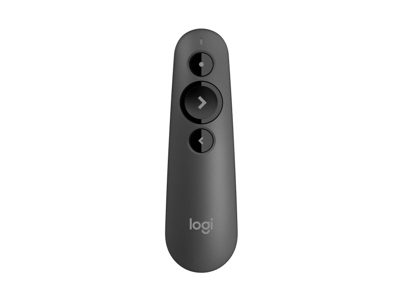 Logitech R500S Laser Presentation Remote with Bluetooth & USB Dual Connectivity, 20m Range Red Laser Pointer for PowerPoint and Keynote