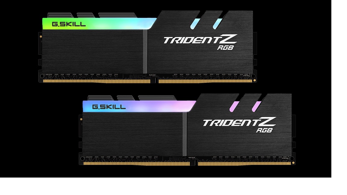G.SKILL Trident Z RGB F4-3200C16D-32GTZRX 32GB (2x16GB) DDR4 3200MHz CL16-18-18-38 Dual Channel Kit with RGB Lighting for AMD Ryzen
