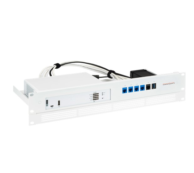 Rackmount.IT RM-SR-T14 1.3U Rack Mount Kit for Sophos XGS 88 & XGS 88W with Front Keystone Connectors and Secured Power Supply