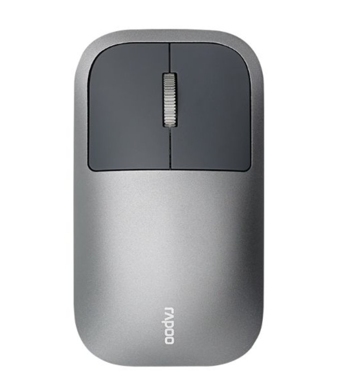 Rapoo M700 Silver Wireless Mouse 2.4G/BT 5.0 Multi-Device 1300 DPI Optical Sensor Rechargeable Battery USB-C Charging