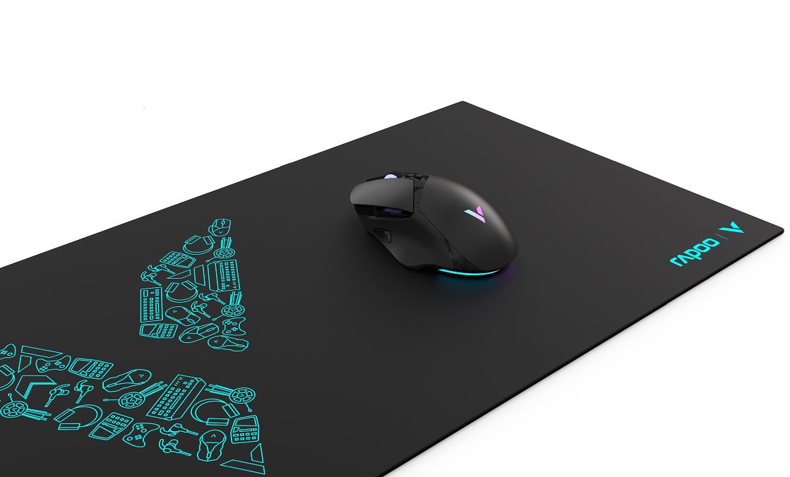 RAPOO V1L Extra Large 800x300mm Mouse Pad – Anti-Skid, Dirt & Scratch Resistant Gaming Mat with Overlocked Edges