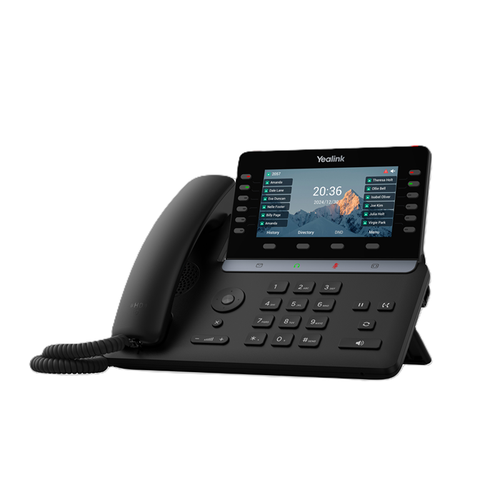 Yealink SIP-T85W IP Phone - 5.5" Adjustable Color Display, 16 SIP Accounts, HD Voice, Bluetooth 5.0, Wi-Fi 6, Dual USB, PoE, Linux 6.1
