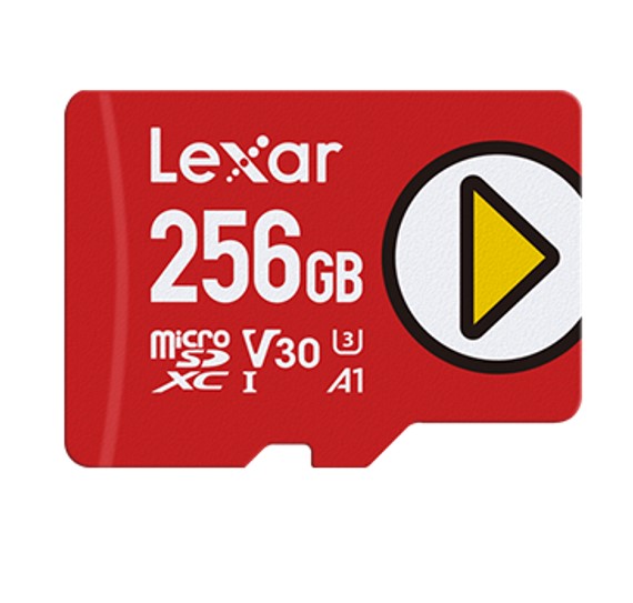 Lexar PLAY microSDXC UHS-I Card 256GB – High-Speed 160MB/s Read, 100MB/s Write, A2 Performance for Gaming & 4K Video