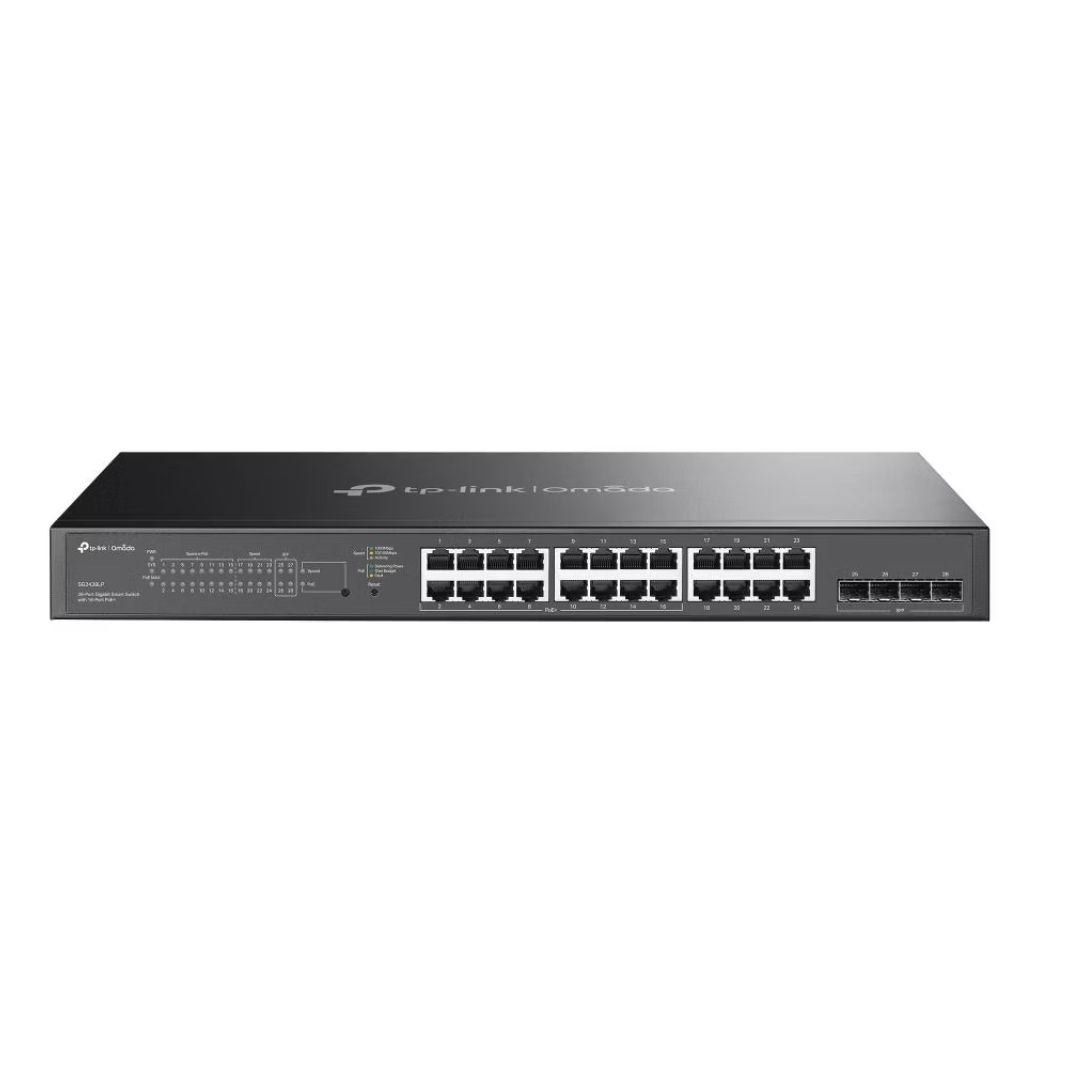 TP-Link Omada SG2428LP 28-Port Gigabit Smart Switch with 16-Port PoE+ 150W Budget, Fanless, Rackmount, Managed L2+ Switch