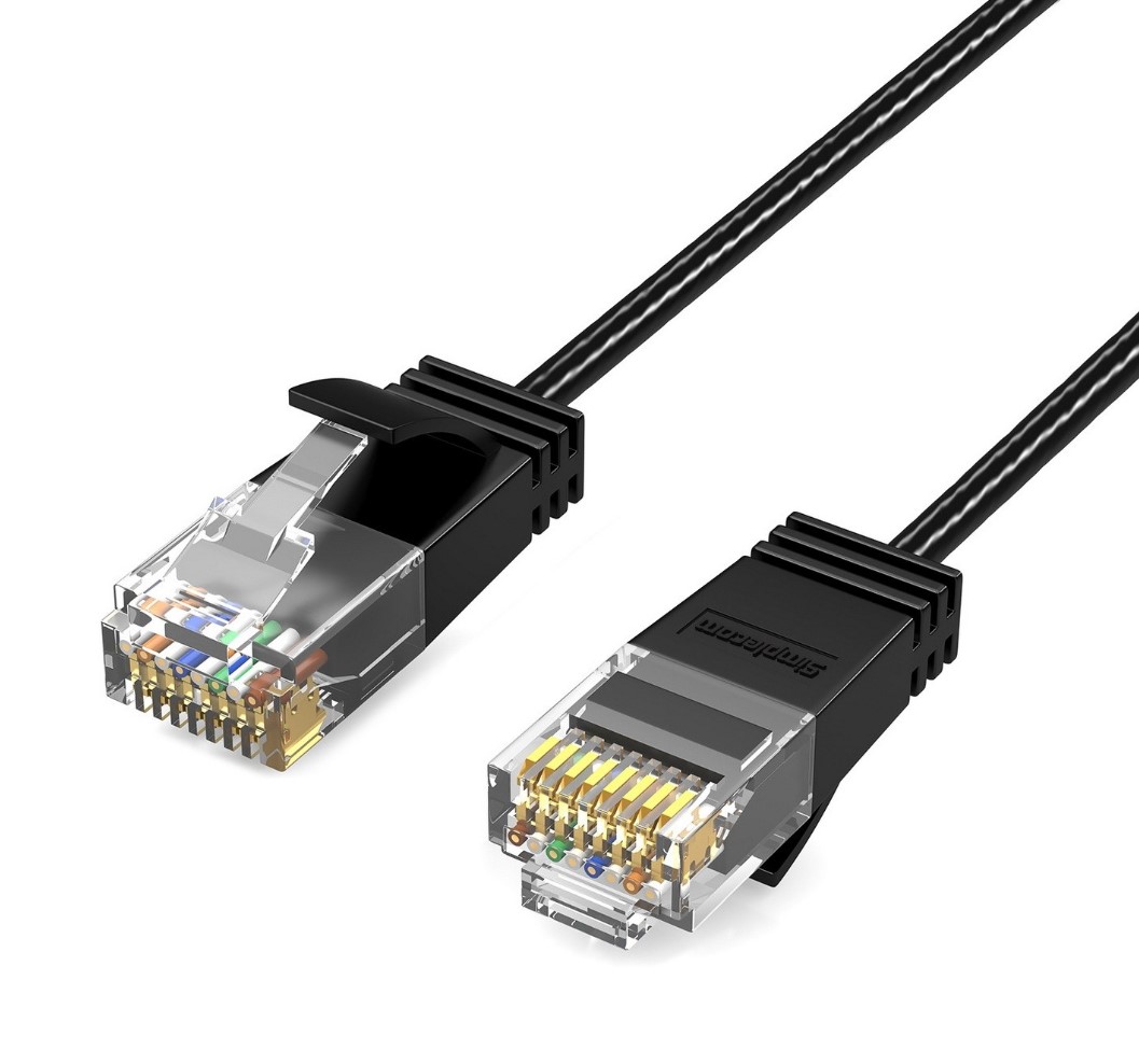Simplecom CAE650 Ultra Slim Flexible Cat6A UTP Ethernet Cable 10Gbps 5M - High Speed RJ45 Network Cable