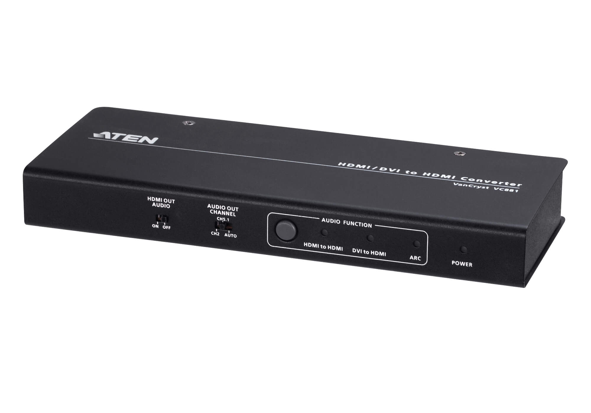 ATEN VC881 4K HDMI/DVI to HDMI Converter with Audio De-Embedder and ARC Support, HDMI 1.4, HDCP 1.4 Compatible