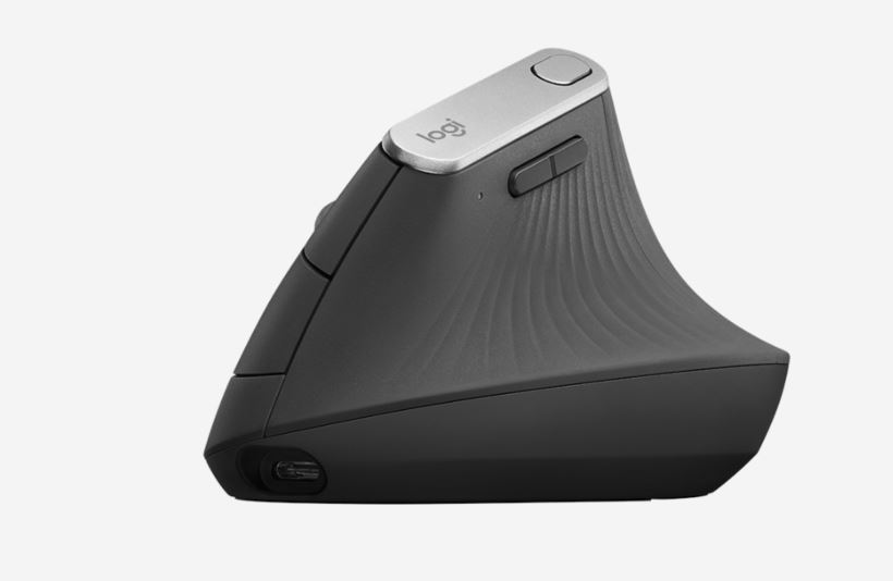 Logitech MX Vertical Advanced Ergonomic Mouse with 4000 DPI High-Precision Sensor & 4-Month Battery Life