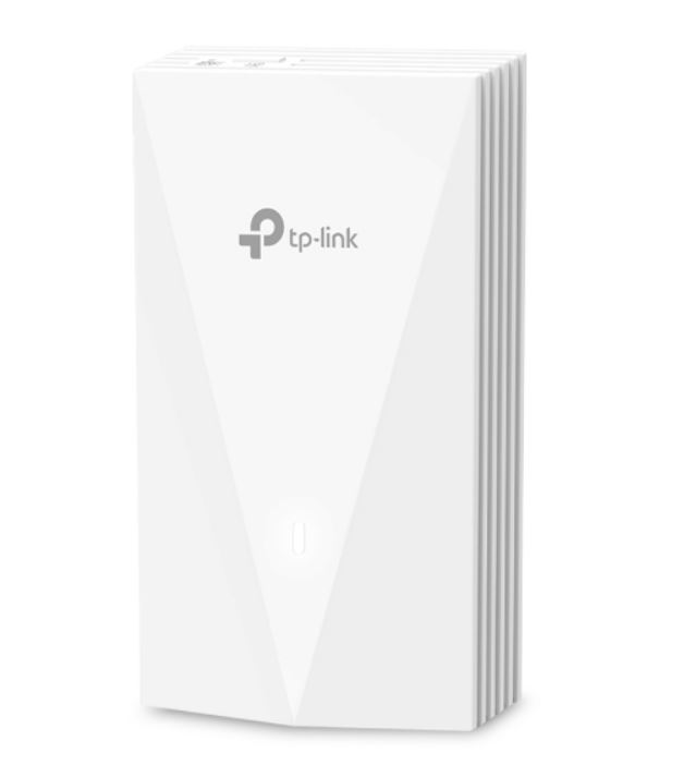 TP-Link EAP655-Wall AX3000 Wall Plate WiFi 6 Access Point with 574 Mbps @ 2.4 GHz & 2402 Mbps @ 5 GHz, 4 Gigabit Ports & Omada Cloud Management