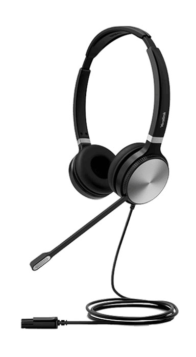 Yealink YHD362 Premium Wideband Dual Headset with Noise-Canceling Microphone, Quick Disconnect (QD) - Compatible with Yealink IP Phones