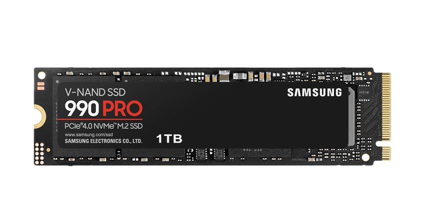 Samsung 990 PRO 1TB PCIe 4.0 NVMe M.2 SSD - 7450MB/s Read, 6900MB/s Write, 600TBW Endurance, PS5 Compatible, 5-Year Warranty
