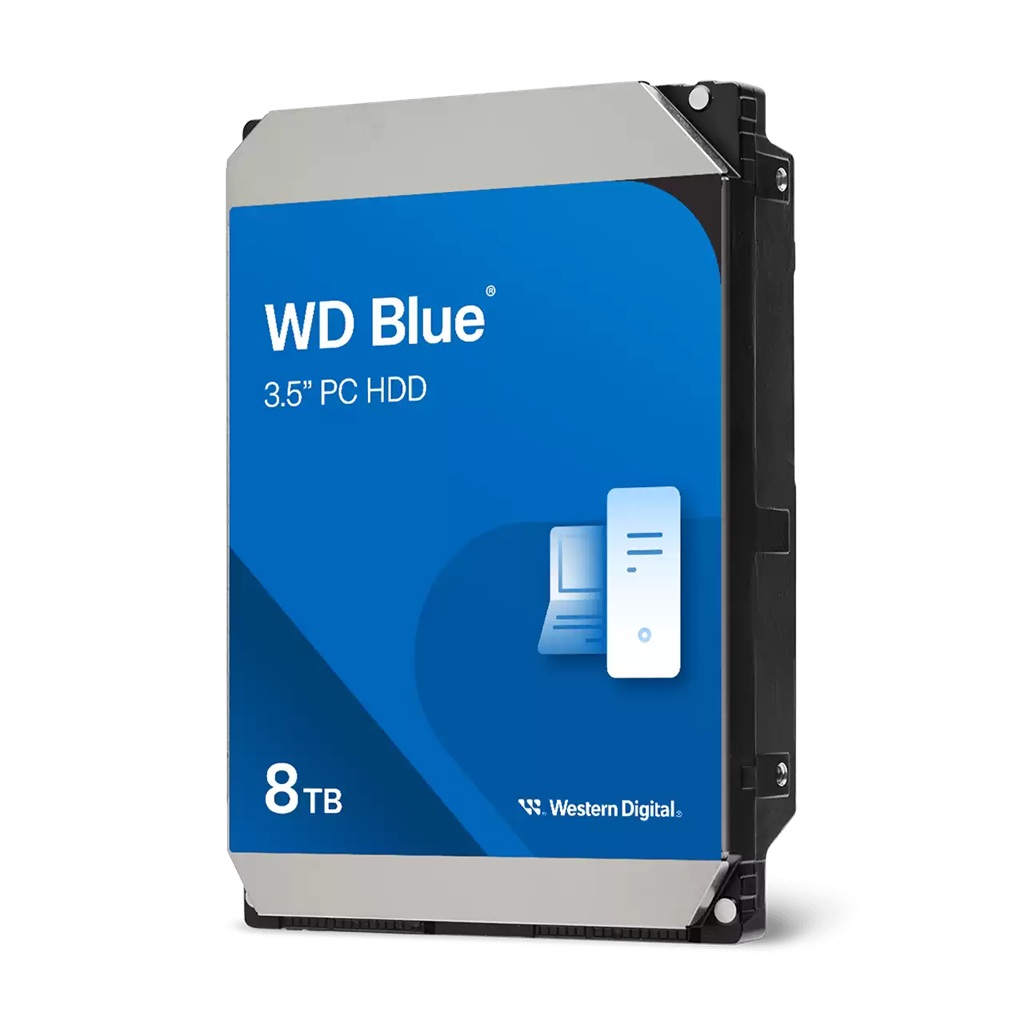 Western Digital Blue 8TB 3.5-Inch SATA III 6Gb/s 5640RPM 256MB Cache CMR Desktop Hard Drive WD80EAAZ
