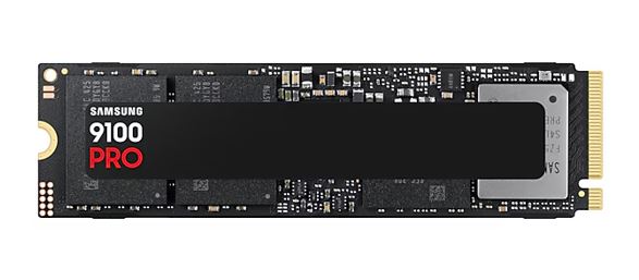 Samsung 9100 PRO 4TB PCIe Gen5 NVMe M.2 SSD – 14800MB/s Read, 13400MB/s Write, 2400TBW Endurance, AES 256-bit Encryption, 5-Year Warranty