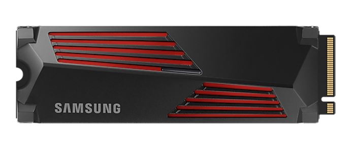 Samsung 990 Pro 1TB PCIe Gen4 NVMe M.2 SSD with Heatsink - 7450MB/s Read, 6900MB/s Write, 600TBW Endurance, PS5 Compatible, 5-Year Warranty