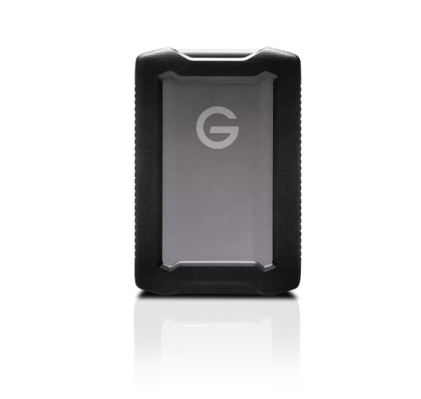 SanDisk Professional G-DRIVE ArmorATD 2TB Rugged Portable External Hard Drive USB-C 3.2 Gen 1, IP54 Water & Dust Resistant, 130MB/s Read Speed, 3-Year Warranty