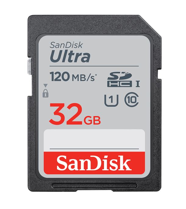 SanDisk Ultra 32GB SDHC SDXC UHS-I Memory Card 120MB/s Class 10 Full HD Video Durable Waterproof Shockproof